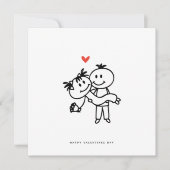 ロマンチックなカード – 誕生日カードヴァレンティーンズデイカード シーズンカード (正面)