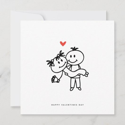 ロマンチックなカード – 誕生日カードヴァレンティーンズデイカード シーズンカード (正面)