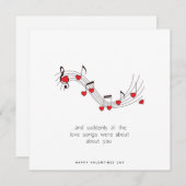 ロマンチックなカード – 誕生日カードヴァレンティーンズデイカード シーズンカード (正面/裏面)