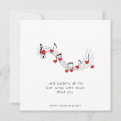 ロマンチックなカード – 誕生日カードヴァレンティーンズデイカード シーズンカード (正面)