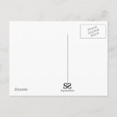 ロマンチックなガラスのハートデザイン ポストカード (裏面)