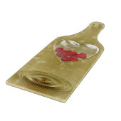 ロマンチックなガラスハートデザイン カッティングボード (角)