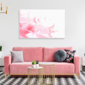 ロマンチックなガラスハートバラ花びら キャンバスプリント (インサイチュ (リビング))