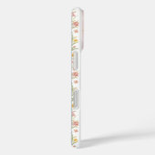 ロマンチックなガーデンイエローとピンクのフローラホワイトレース Case-Mate iPhoneケース (裏面 / 右)