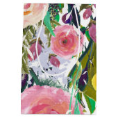 ロマンチックなガーデンウォーターカラーの花 ミディアムペーパーバッグ (裏面)