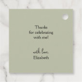 ロマンチックなガーデンフラワーの ブライダルシャワーフェルトタグ フェイバータグ (裏面)