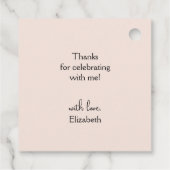 ロマンチックなガーデンフラワー ブライダルシャワーフェイバータグ フェイバータグ (裏面)