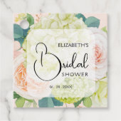 ロマンチックなガーデンフラワー ブライダルシャワーフェイバータグ フェイバータグ (正面)