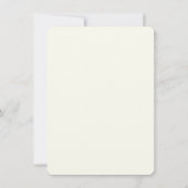 ロマンチックなガーデンフローラ日付カードを保存 セーブザデート (裏面)