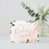 ロマンチックなガーデンフローラ私の花嫁のメイドになる 招待状 (スタンド正面)