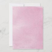 ロマンチックなガーデンマウヴ結婚フローラ セーブザデート (裏面)