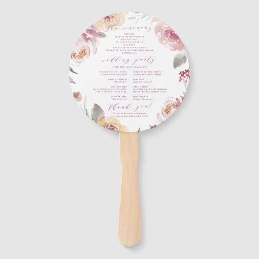 ロマンチックなガーデンメイブフローラ結婚計画 ハンドファン (裏面)