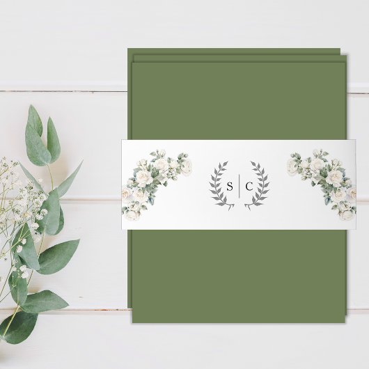 ロマンチックなガーデン結婚バラ 招待状ベリーバンド