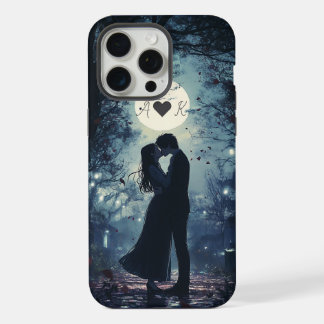 ロマンチックなキスをするカップルのイニシャルiPhoneケース iPhone 15 Pro Maxケース