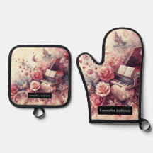 ロマンチックなキッチン：抽象芸術ハートピアノ音楽