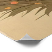 ロマンチックなキツネインラブイラストレーション ポスター (角)