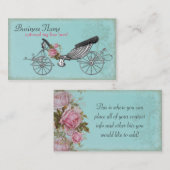 ロマンチックなキャリッジ 名刺 (正面/裏面)