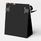 ロマンチックなキャンドルライトフェイク金ゴールドスクリプトハッピーディワリ フェイバーボックス (裏面サイド)