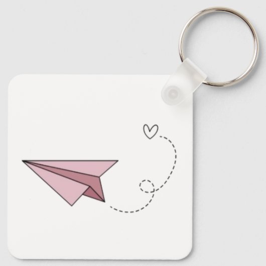 ロマンチックなキャンピングサンセット – キーチェーン (裏面)