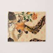 ロマンチックなキリン – 紳士おもしろい- ジグソーパズル (横)