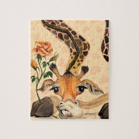 ロマンチックなキリン – 紳士おもしろい- ジグソーパズル (縦)