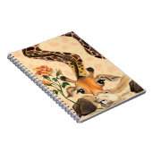 ロマンチックなキリン – 紳士おもしろい- ノートブック (右側)