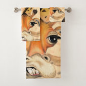 ロマンチックなキリン – 紳士おもしろい- バスタオルセット (インサイチュ)