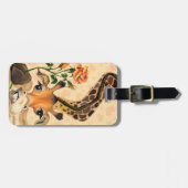 ロマンチックなキリン – 紳士おもしろい- ラゲッジタグ (正面横)