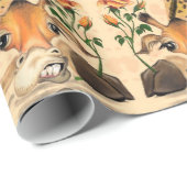 ロマンチックなキリン – 紳士おもしろい- ラッピングペーパー (ロールコーナー)