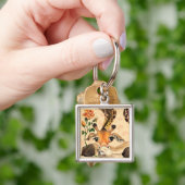 ロマンチックなキリン – 紳士 – あなたのテキスト/名前を追加 キーホルダー (手)