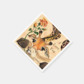 ロマンチックなキリン – 紳士 – あなたのテキスト/名前を追加 スタンダードカクテルナプキン (角)