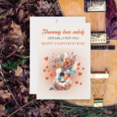 ロマンチックなギター大好きメロディ・バレンタイン シーズンカード