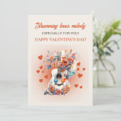 ロマンチックなギター大好きメロディ・バレンタイン シーズンカード (スタンド正面)