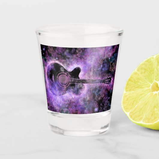 ロマンチックなギター音楽 – 魔法サウンド ショットグラス (正面)