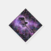 ロマンチックなギター音楽 – 魔法サウンド スタンダードカクテルナプキン (角)