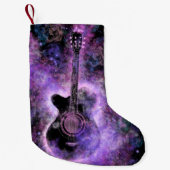 ロマンチックなギター音楽 – 魔法サウンド スモールクリスマスストッキング (正面)