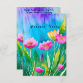 ロマンチックなギフトカードギフトの愛，共有の愛 サンキューカード (正面/裏面)