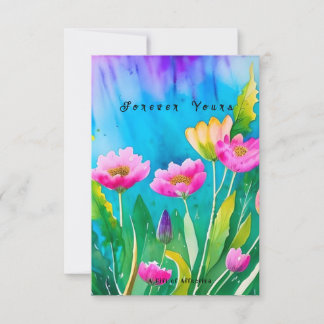 ロマンチックなギフトカードギフトの愛，共有の愛 サンキューカード