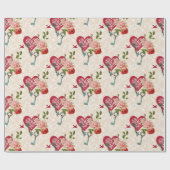 ロマンチックなギフトラッピング紙for Valentine's | 4 ラッピングペーパー (フラット)