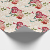 ロマンチックなギフトラッピング紙for Valentine's | 4 ラッピングペーパー (角)