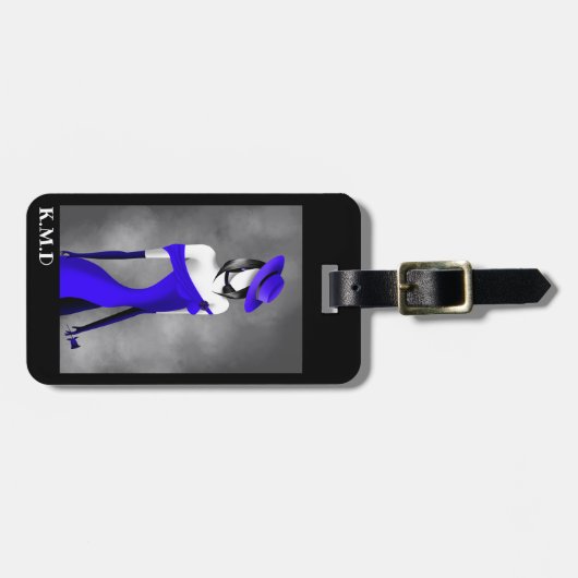 ロマンチックなギャングのモルとバララゲッジタグ ラゲッジタグ (正面横)