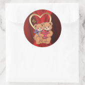 ロマンチックなクマ ラウンドシール (バッグ)