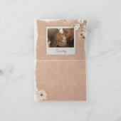 ロマンチックなクラフトスクラップブック写真バレンタインデー カード (内部)