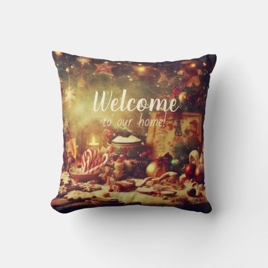 ロマンチックなクリスマスの思い出を作る クッション (正面)