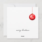 ロマンチックなクリスマスカード シーズンカード (裏面)