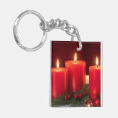 ロマンチックなクリスマスキャンドルキーチェーン キーホルダー (正面左)