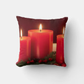 ロマンチックなクリスマスキャンドル クッション (正面)