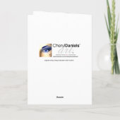 ロマンチックなクリスマステディベア – お目玉 シーズンカード (裏面)