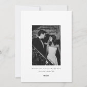 ロマンチックなクリスマスブラック&ホワイト新着写真 シーズンカード (裏面)