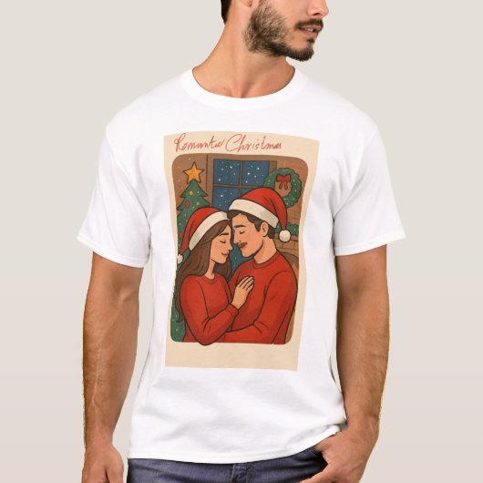 ロマンチックなクリスマス Tシャツ (正面)